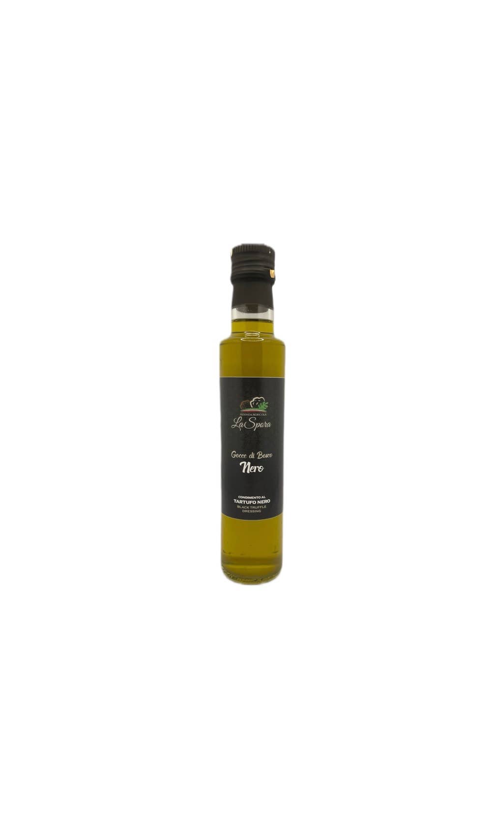 Olivenolie med sort trøffel i flaske 250 ml